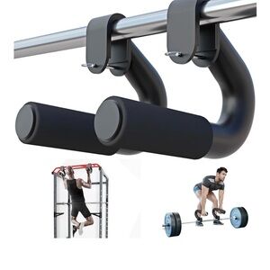 Black Pull-Up Bar Handles